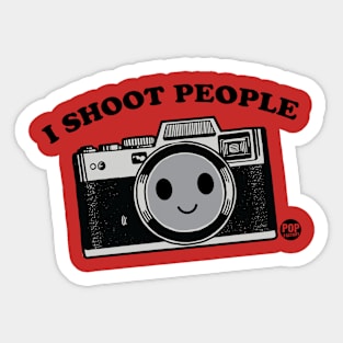 SHOOT PEOPLE Sticker